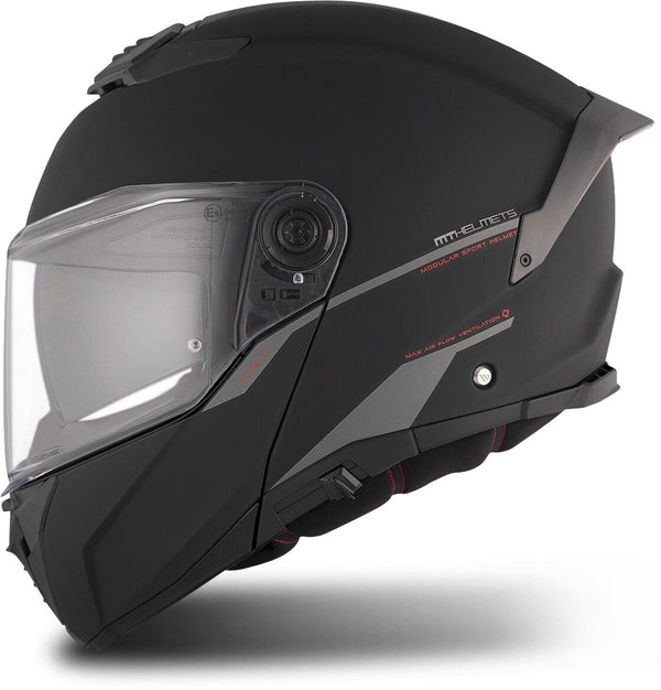 CASQUE MT HELMETS ATOM 2 SV SOLID A1 NOIR MATE FU404SV