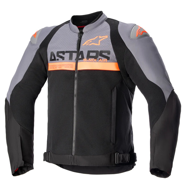 BLOUSON ALPINESTARS SMX AIR JACKET DARK GRAY / BLACK / ORANGE FLUO 3306523  914