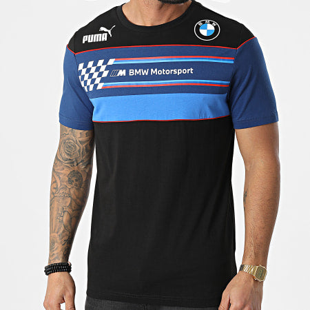 T-shirt PUMA BMW MMS ESS LOGO BLEU bleu disponible chez DM'Sports